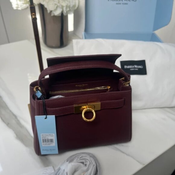 Parisa Wang Madison top handle bag in burgundy. Arrived a few weeks ago - Picture 5 of 15